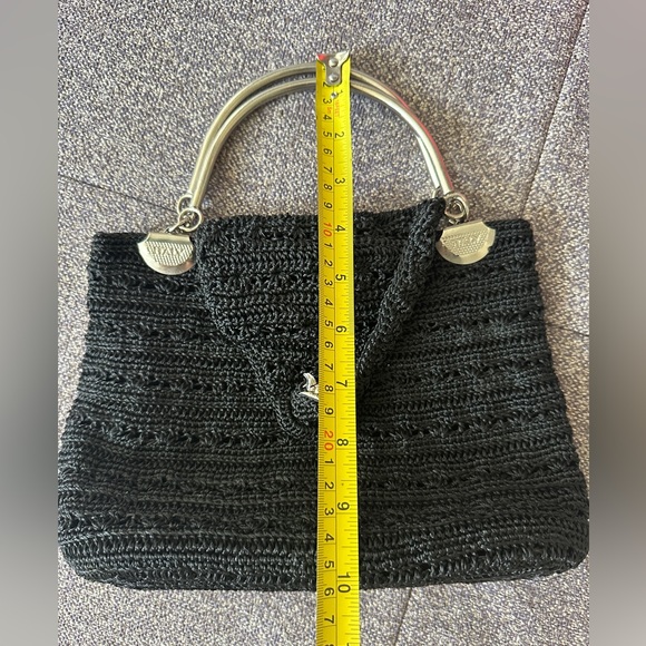 Rare Black Woven Vintage Purse from Italy - 1950’s/60’s - Picture 6 of 6